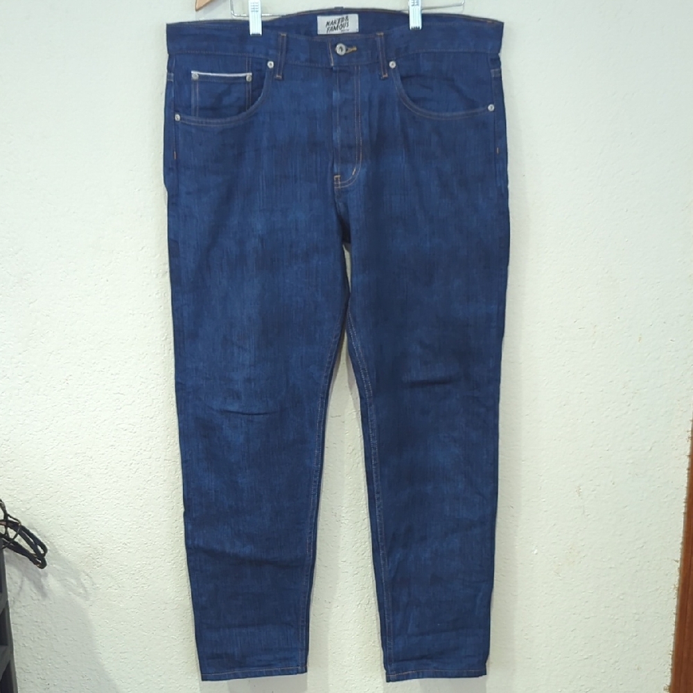 Naked & Famous Easy Guy Kasuri Stretch Selvedge Size 36 (Actual 38 X 30.5)
